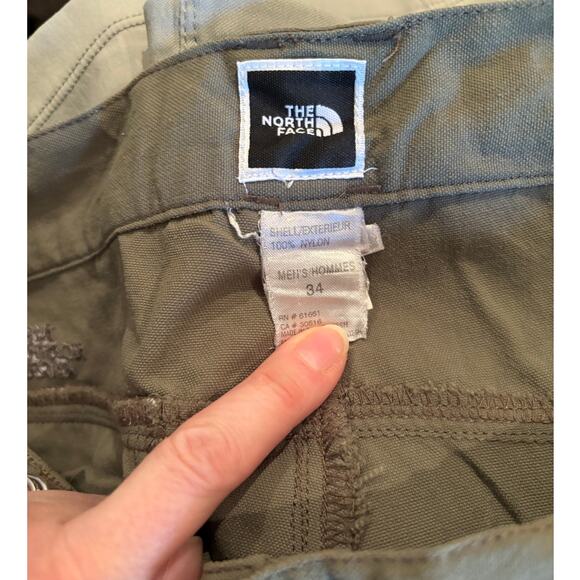 Men's The North Face Nylon Shorts, Green, Size 34, EUC - Picture 4 of 4